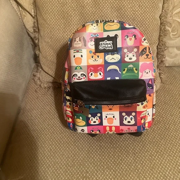 Animal Crossing Bioworld Character Grid Mini Backpack - Picture 1 of 8